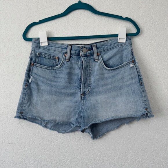 Aritzia Denim Forum Womens Jean Shorts The Yoko Short size 28 Organiz Cotton EUC - Picture 1 of 9